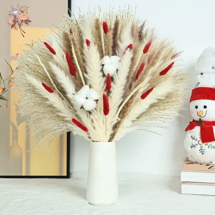 Bouquet de fleurs séchées de noël