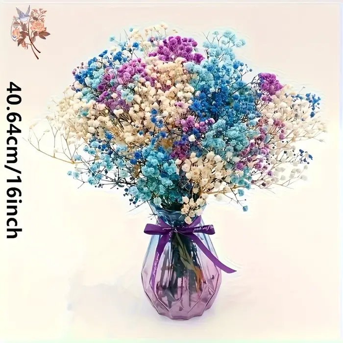 Bouquet de fleurs séchées naturelles colorées pour bébé