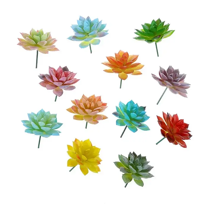 Plantes succulentes artificielles, bricolage pour jardin, Table de bureau, fête, chambre à coucher, salon, décoration de bureau, fausses plantes bonsaï