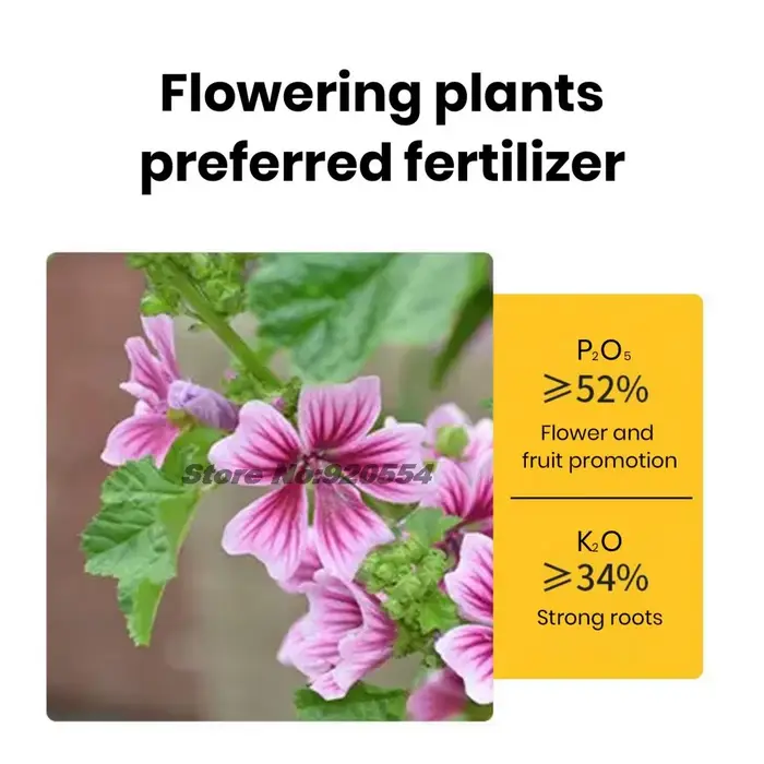 100g Monopotassium Phosphate MKP engrais Soluble dans l'eau floraison Booster pour fleurs Fruits et légumes | Aliment