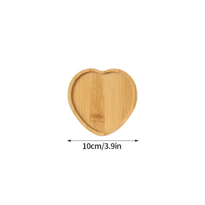 Plateau en bois maison succulente Pot Base circulaire ovale rectangulaire Pot en bois Base Mini bure