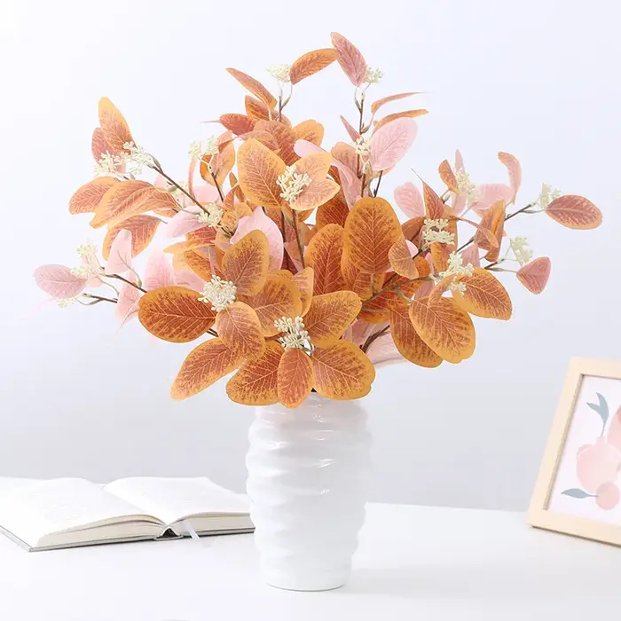 Feuilles d'abricot artificielles vertes