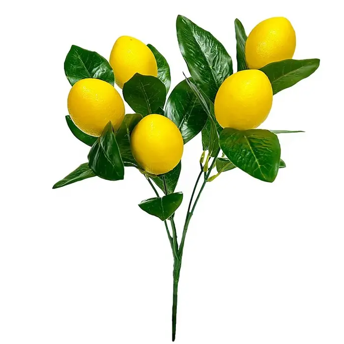 Branches de citrons artificiels 35x20cm