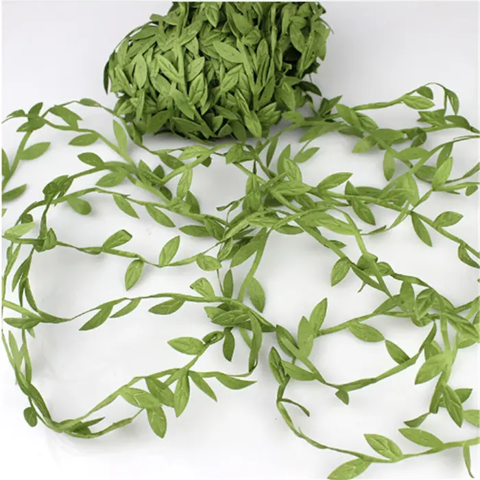 Feuilles de vigne vertes artificielles pour bricolage