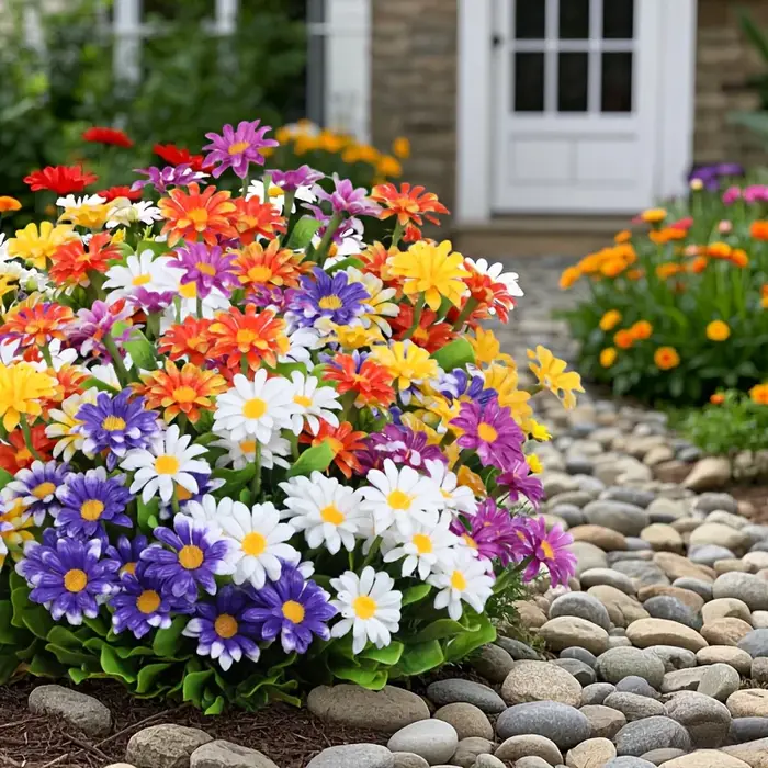 Fleurs artificielles d'extérieur