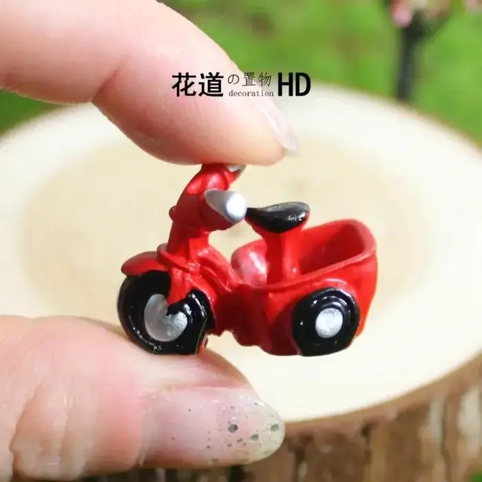 Nouveau Mini moto Tricycle Micro paysage bricolage petits ornements poupée gâteau décorations succul