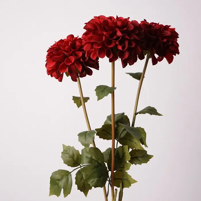 Fleur de Dahlia artificielle en soie