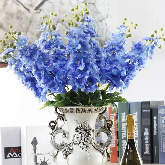 Fleur artificielle en Latex Delphinium