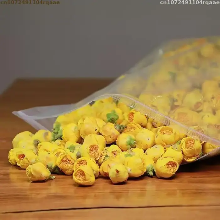 Camélia Petelotii fleur d'or de qualité (merr.) Fleurs séchées Sealy pour mélange de bougies à savon