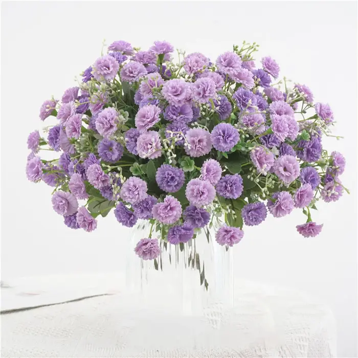 Soie fleur artificielle hortensia lilas maison mariage bouquet de mariée bricolage cadeau arc festival noël Table Center jardin guirlandes