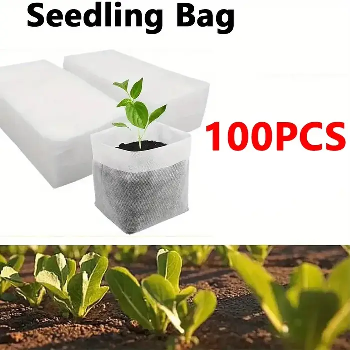 Sacs de pépinière de graines biodégradables, sacs de culture de plantes Non tissées, pochettes de pl