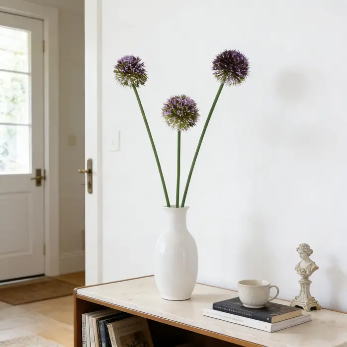 Plante boule d'alium artificielle de 33.5 pouces