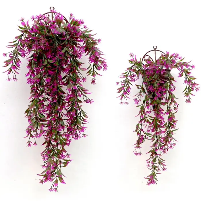 Vigne murale suspendue en fleurs d'oranger artificielles