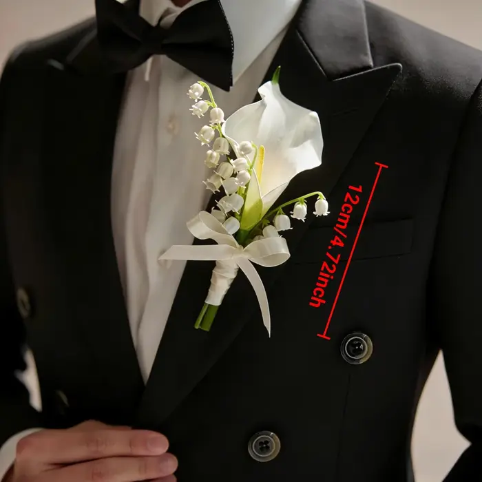Bouquet de fleurs de lys Calla artificielles blanches, accessoire de photographie de mariage, Bouque