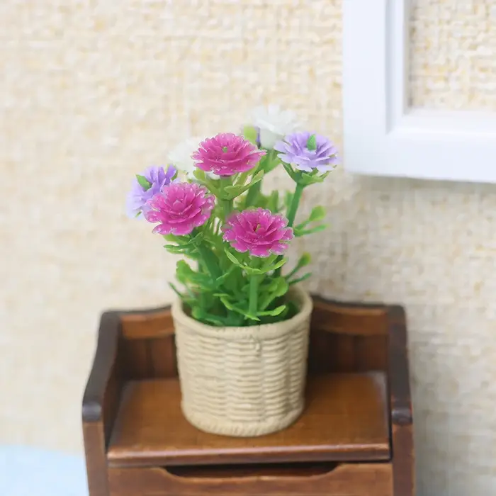 1 pièce, nouveau modèle d'arbre miniature vert en pot