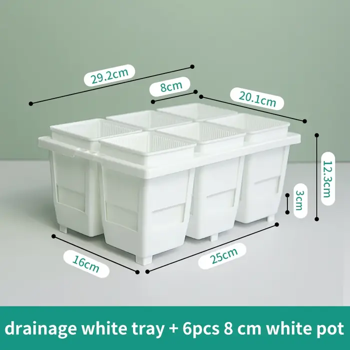 Meshpot taille haute Pot carré en plastique