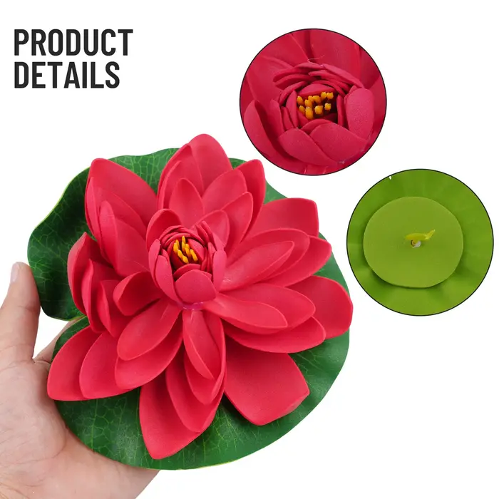 Lotus flottant en plastique