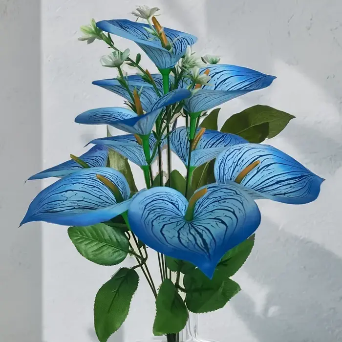 1 bouquet de 10 lys calla aux couleurs vives