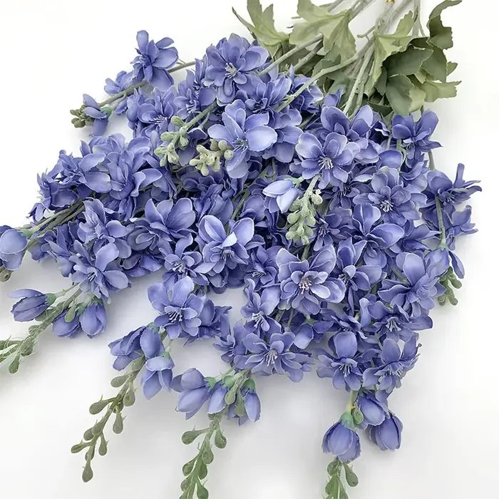 Branche de Fleurs Artificielles Delphinium Enge