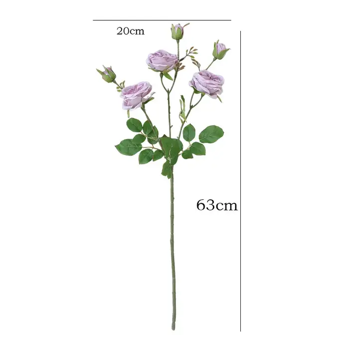 Fausses roses écologiques à longue tige
