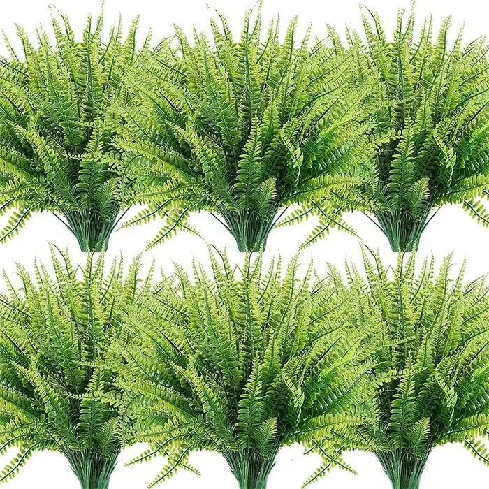 35cm plante artificielle fausse herbe persane mariage décoration de la maison fougère vert extérieur Anti-UV