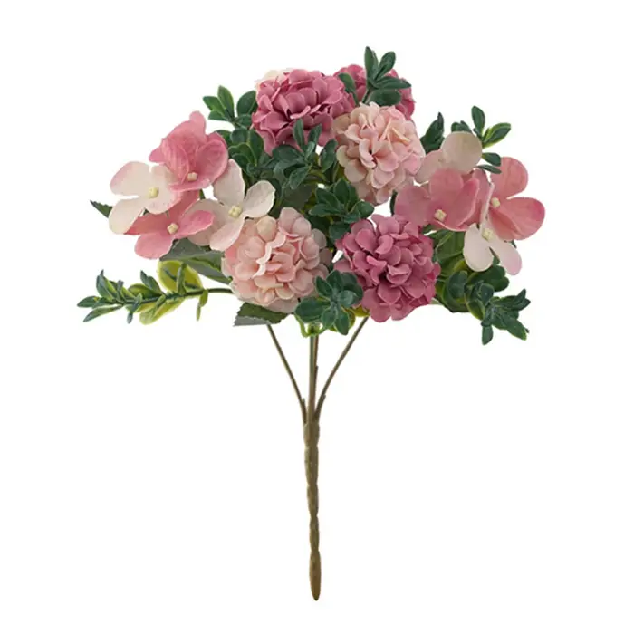 Fleurs artificielles Hortensia Bouquet De Mariée Accessoires Liquidation Festival Guirlande Clipping Vase Pour La Maison Décoration De Mariage