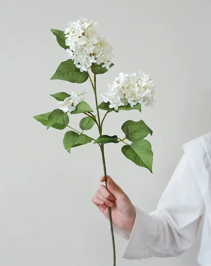 3 pièces de fleurs artificielles de lilas de printemps pour arrangement floral, fausses tiges de lil