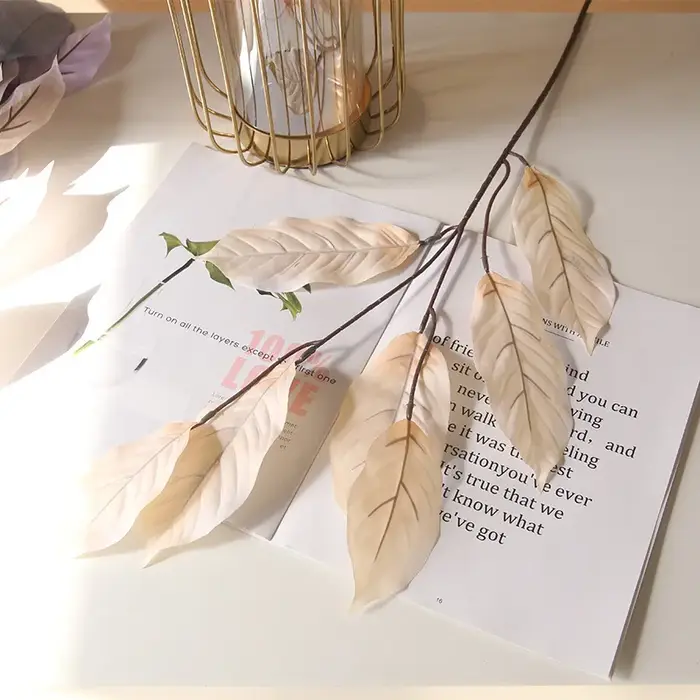 Silk Artificial Willow Bouquet Fake Green Leaves for Wedding Home Garden Vase Decoration Jungle Part