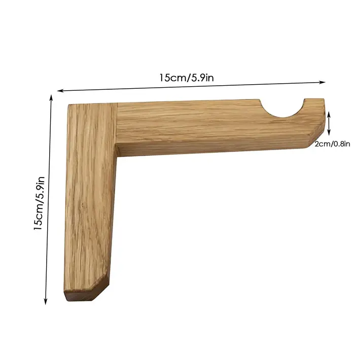 Supports muraux en bois en forme de L pour plantes