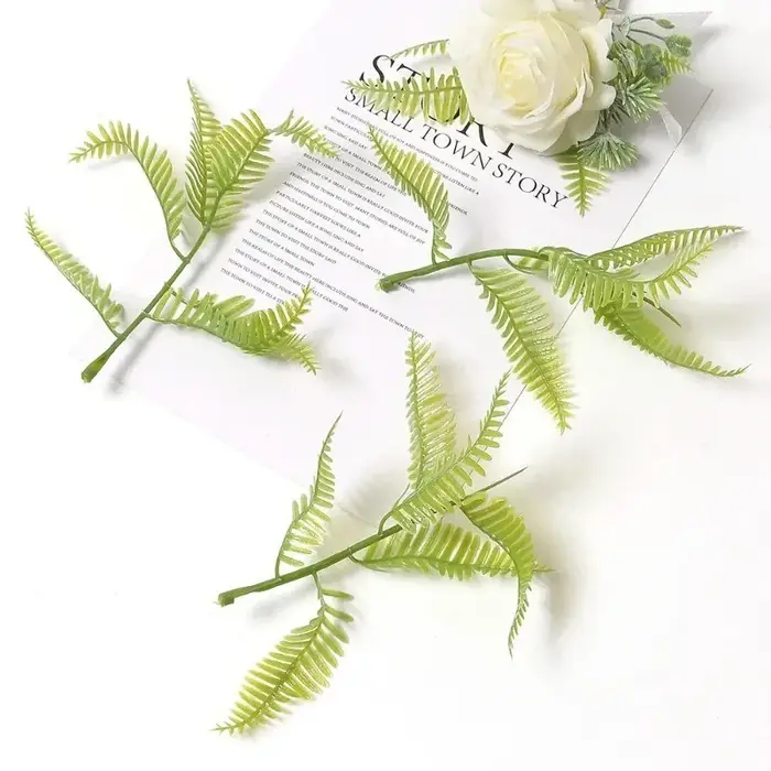 Plantes artificielles vertes feuilles fête maison mariage décor accessoires bricolage gâteau boîte à