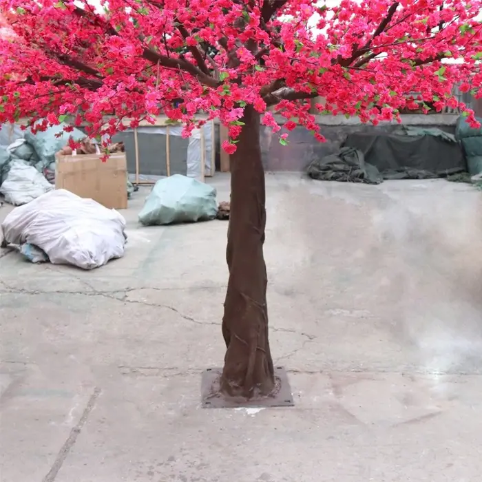 Simulation d'arbre à fleurs de pêcher