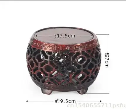 Socle en palissandre - Artisanat creux fait à la main | Présentoir polyvalent pour figurines