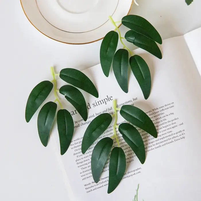 Plante artificielle en soie verte