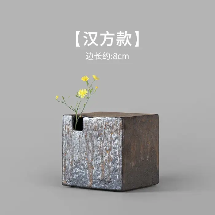 Petit Vase ornements poterie brute four changement Arrangement de fleurs cérémonie du thé
