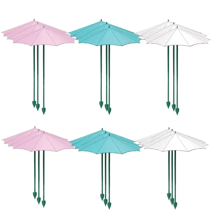 Parasols pour plantes (3 pièces) – Protection solaire UV pour semis et jeunes plants – Idéal pour jardiniers et légumes de balcon