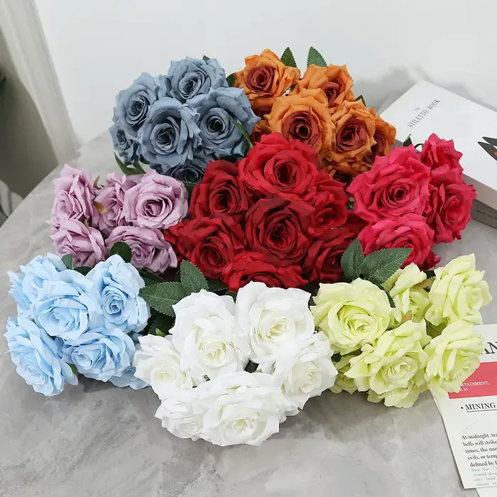 Bouquet de roses artificielles en diamant