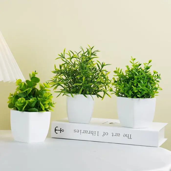 Bonsaï vert Él, fausse plante d'eucalyptus