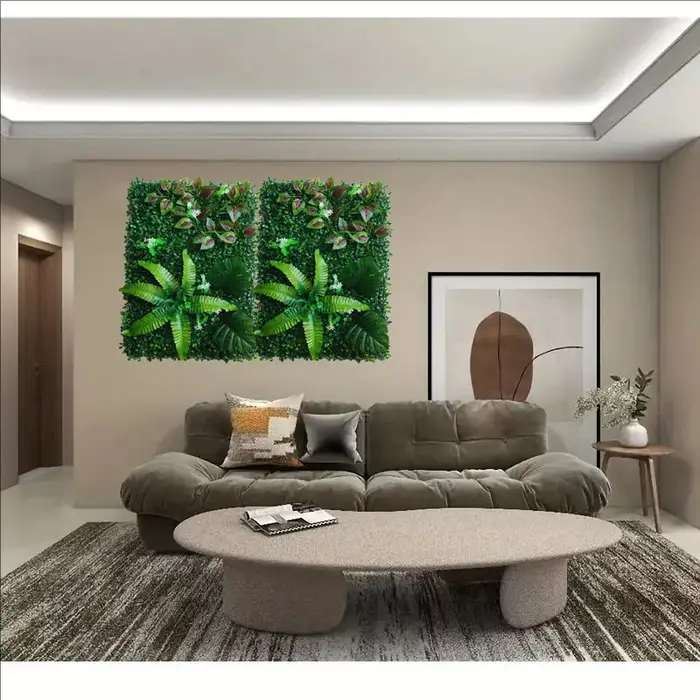 Panneaux muraux de plantes vertes artificielles