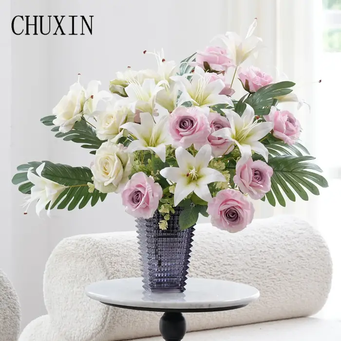 Bouquet de fleurs artificielles C2025 en soie