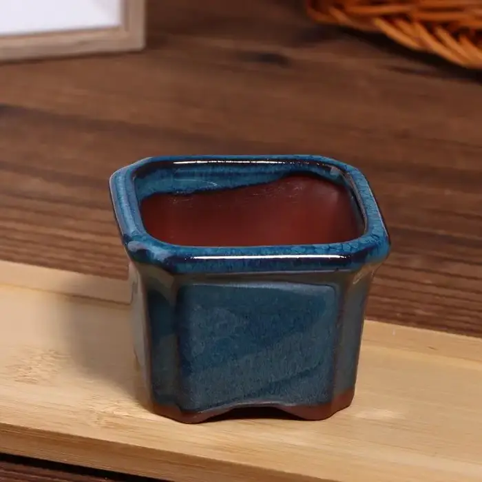 Mini pots de plantes en céramique, jardinières pour plantes succulentes, design artistique de style chinois, décoration pour bureaux, chambres, balcons, cadeau