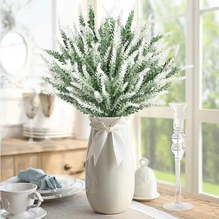 10 pièces fleurs artificielles plantes romantique Provence lavande Vase de mariage maison chambre extérieure jardin cour décor Grain Festival faux