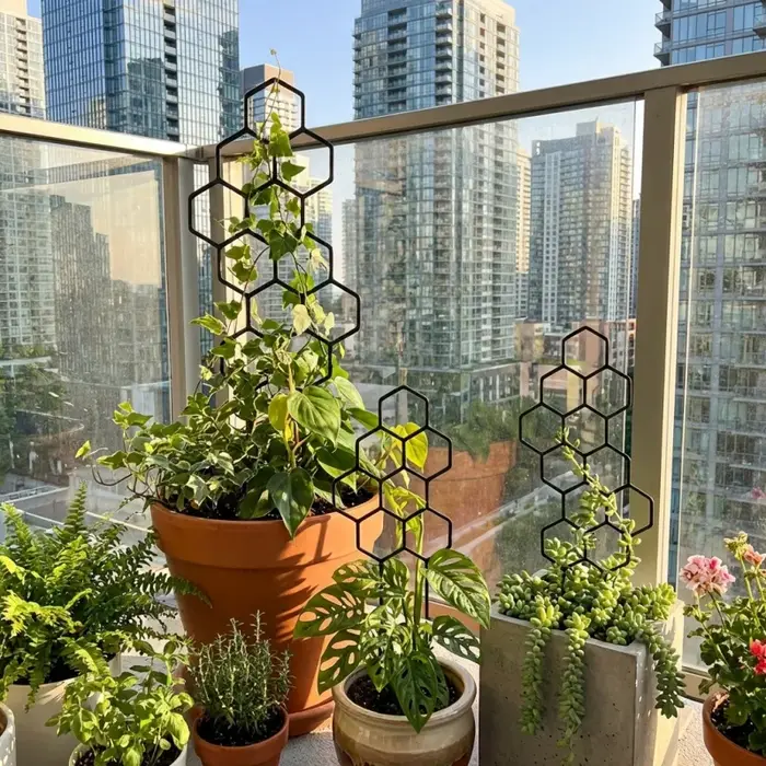 2 pièces Treillis alvéolé pour plantes grimpantes