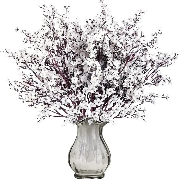 Gypsophila fleurs artificielles branche blanche haute qualité souffle de bébé fausse plante Brial Bouquet maison