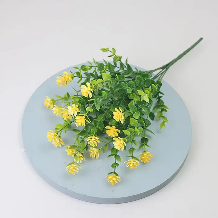 Lot de 1/3 fleurs artificielles, plantes et arbustes résistants aux UV pour l'extérieur, fausses fle
