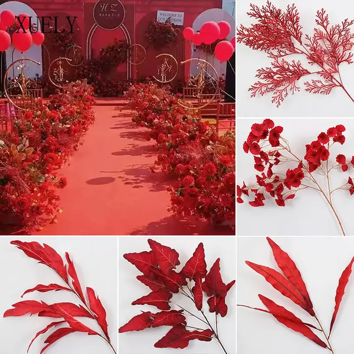 Fleur à branche unique série rouge
