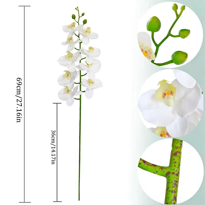Fleurs d'orchidées artificielles 69cm