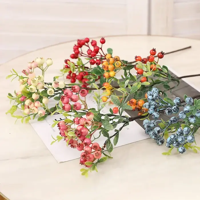 Bouquet Artificiel de Baies de Myrtille