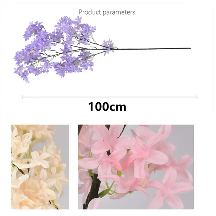 Fleur lilas artificielle 100cm