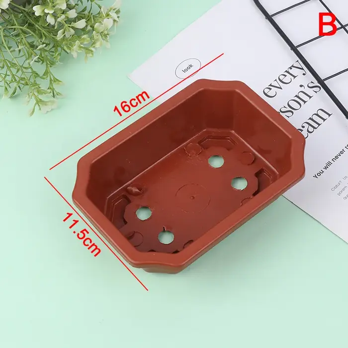 Pots de bonsaï Vintage en plastique