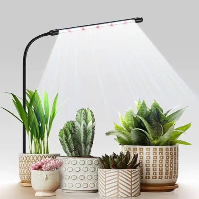Lampe LED pour la croissance des plantes Lampe USB pour plantes de jardinage à spectre complet 6000K, mini ceinture pour contrôler la floraison intérieure des plantes cultivées.